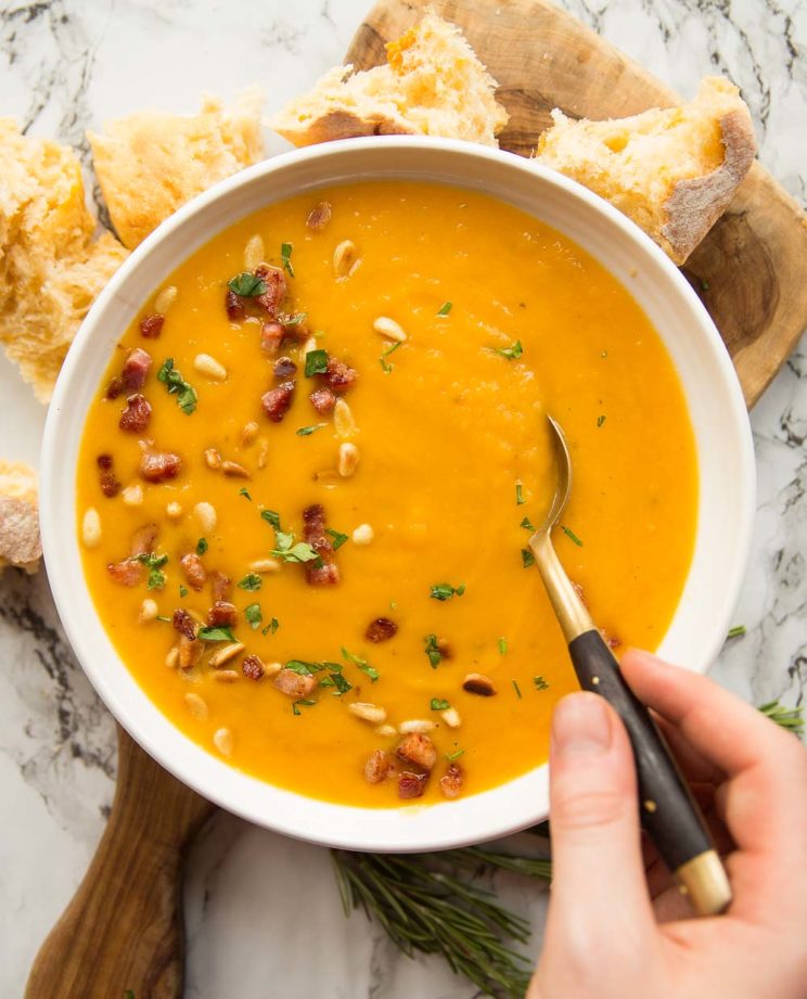 This image has an empty alt attribute; its file name is roasted-butternut-squash-soup-744x921-1.jpg